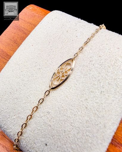 Bracelet en or jaune 18K 750/°°°
Poinçon...
