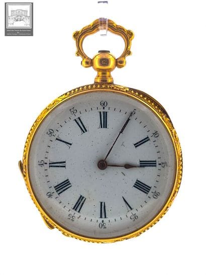 Montre de col
Or jaune 18K 750/°°° Poinçon...