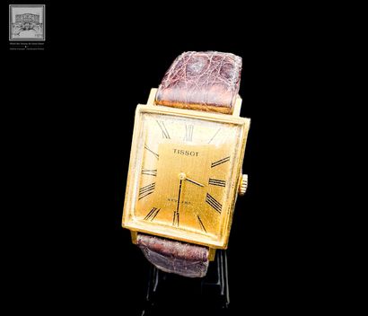 TISSOT, Montre bracelet d'homme
Or jaune...