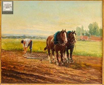 Pierre TESTU (1889-1928)
Scène de laboure
Huile...