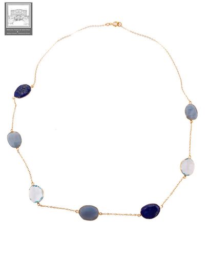 Très beau collier en or jaune 750°/.(18K)...
