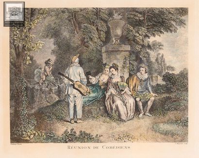 Gravure d'après Watteau
Dim. 50 x 40 cm
Dans...