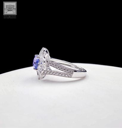 A beautiful Art Deco-style ring in 750°/...