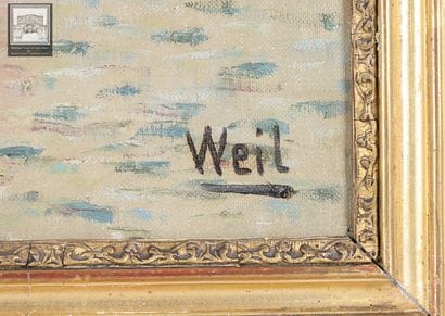 Weil 
Marine
Huile sur toile
Signée en bas...