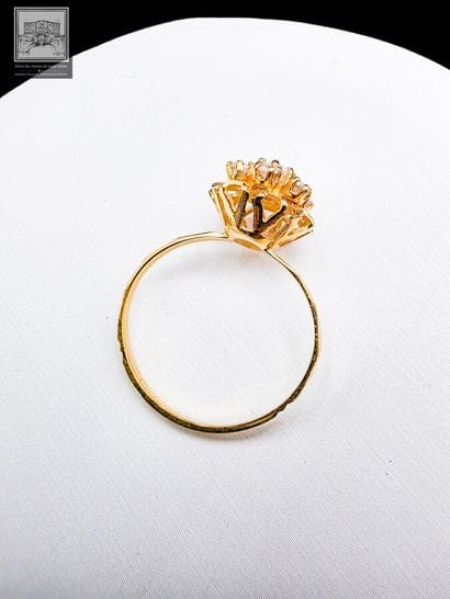 Bague en or jaune 18K 750°°°
Poinçon tête...
