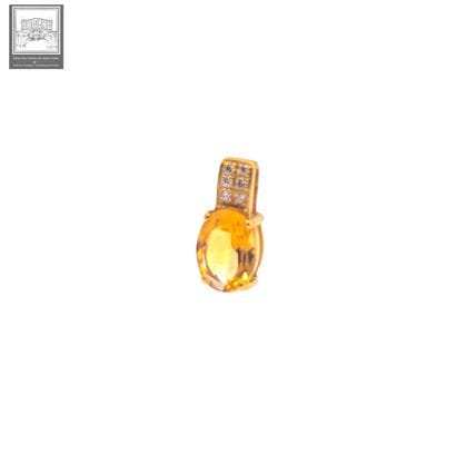A 750°/ (18K) yellow gold pendant weighing...