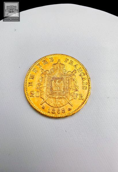 1 Pièce de 20 francs or Napoléon III 1868...