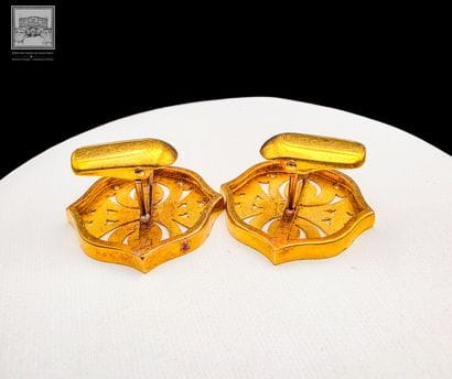 Paire de boutons de manchette en or 18K 750/°°°
Poinçon...