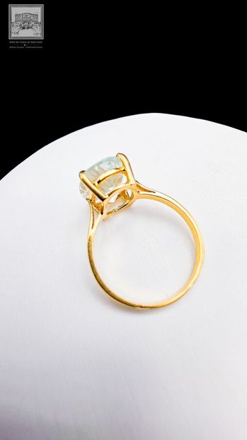 Bague
Or jaune 18K 750/°°°
Poinçon tête d'aigle...