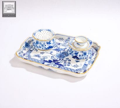 MEISSEN
Encrier de bureau en porcelaine 
Comprend...