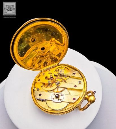 Montre à gousset
Or jaune 18K 750/°°° et...