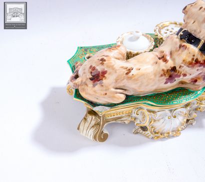 Jacob PETIT (1796-1868)
Encrier en porcelaine...