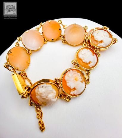 Bracelet articulé en or jaune 18K 750/°°°...