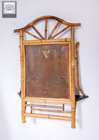 ASIE - CHINE ?
Ancien miroir en bambou et...