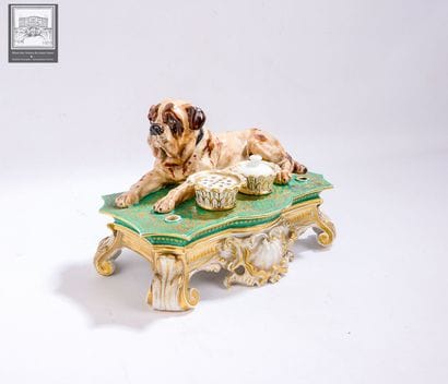 Jacob PETIT (1796-1868)
Encrier en porcelaine...