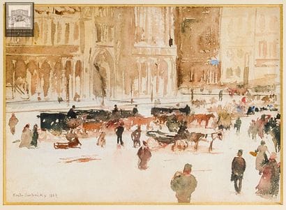 Emile HOETERICKX (1858-1923)
Place de Bruxelles...