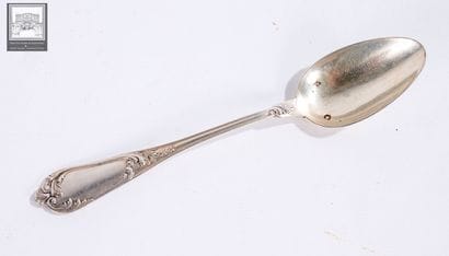 Ensemble de 8 petites cuillères en argent,...