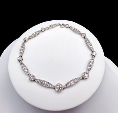 Bracelet 
18K white gold 750/°°°
Eagle-head...