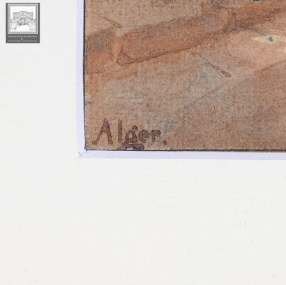 Marie Edmond Höhner
Vue de la casbah d'Alger
Aquarelle
Signée...