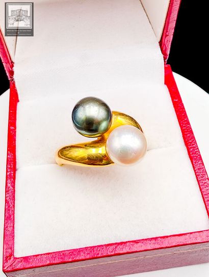 Bague Toi et Moi
Or jaune 18K 750/°°°
Poinçon...