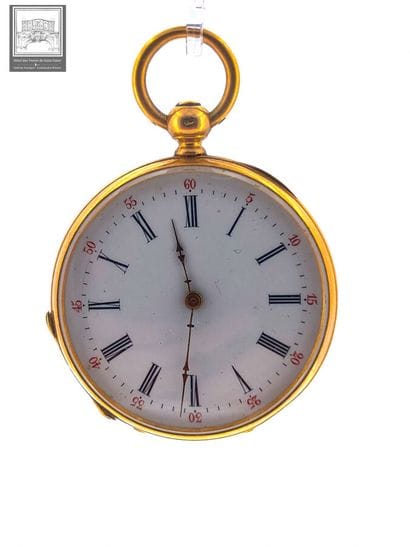 Montre de col
Or jaune 18K 750/°°° Poinçon...