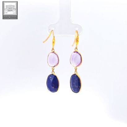 A beautiful pair of 750°/ (18K) yellow gold...