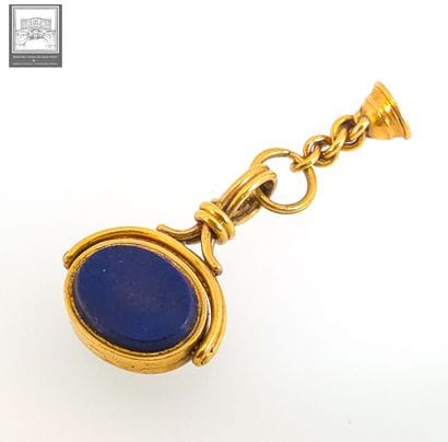 Double cachet de pouce en or 18K 750/°°°
Poinçon...