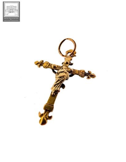 18K yellow gold cross pendant, 750/°°°
Eagle's...