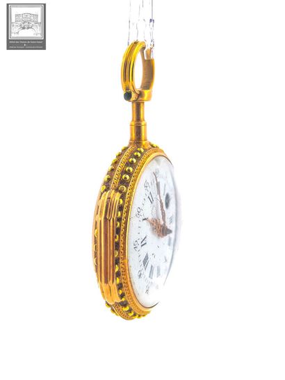 Montre de col
or jaune et rose 18K 750/°°°
Boitier...