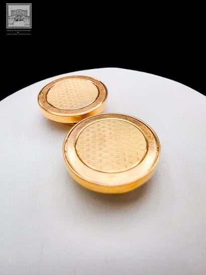 Paire de boutons de manchette en or 18K 750/°°°
Poinçon...
