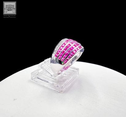 Bague Jonc en or jaune rhodié 750°/.(18K)...