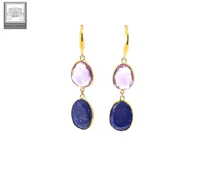 A beautiful pair of 750°/ (18K) yellow gold...