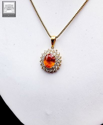 Pendentif + Collier
Or jaune 18K 750/°°°
Pendentif...