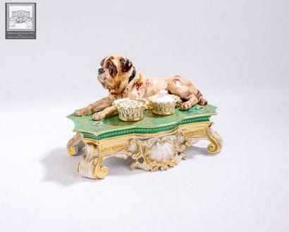 Jacob PETIT (1796-1868)
Encrier en porcelaine...