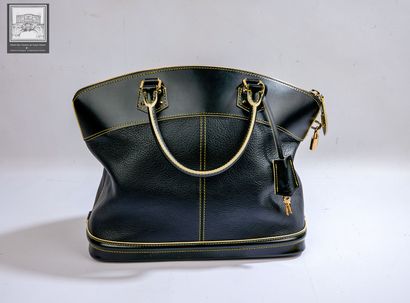 LOUIS VUITTON.
SAC à main modèle Lockit 
Cuir...