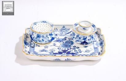 MEISSEN
Encrier de bureau en porcelaine 
Comprend...