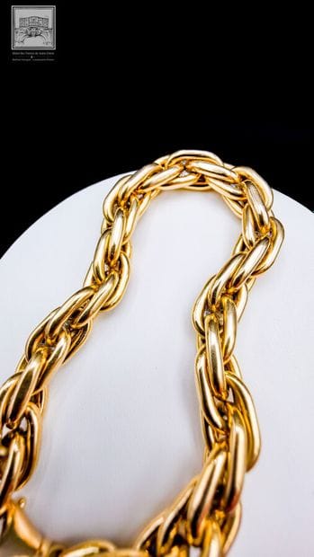 Flexible 18K yellow gold bracelet (750/°°°),...
