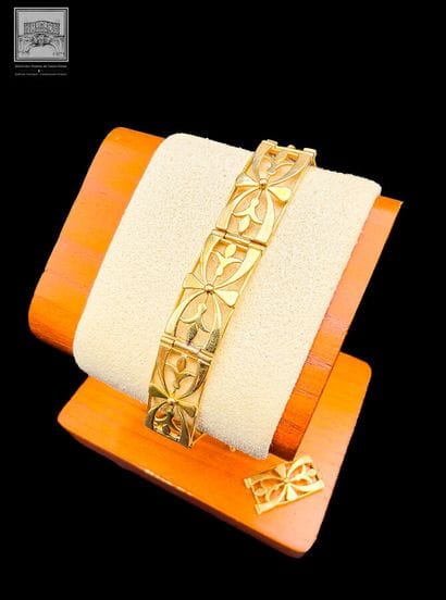 Bracelet 
18K yellow gold (750/°°°), openwork...