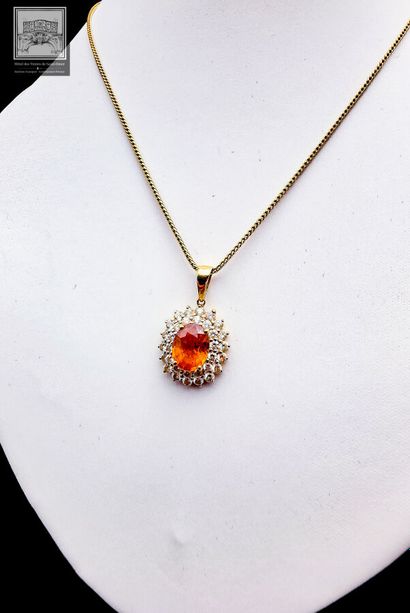 Pendentif + Collier
Or jaune 18K 750/°°°
Pendentif...