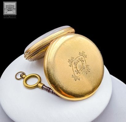 Montre à gousset
Or jaune 18K 750/°°° et...