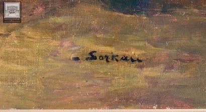 Albert Sorkau (1874 - 1951)
Scène d'intérieur...