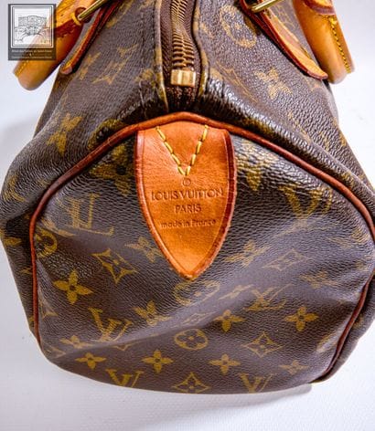 LOUIS VUITTON,
Sac modéle Speedy 30 en cuir...
