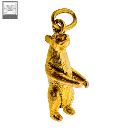Pendentif Ours en or jaune 18K 750/°°°
Poinçon...
