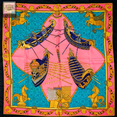 HERMÈS Paris 
Carré en twill de soie 
Annie...