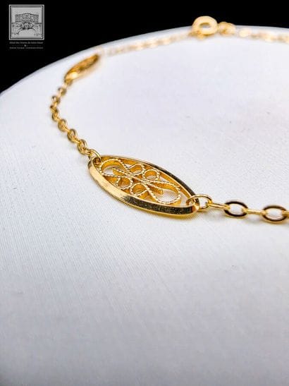 Bracelet en or jaune 18K 750/°°°
Poinçon...