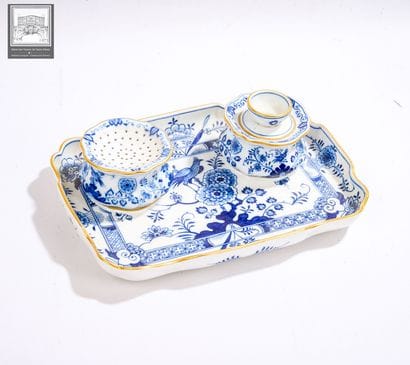 MEISSEN
Encrier de bureau en porcelaine 
Comprend...