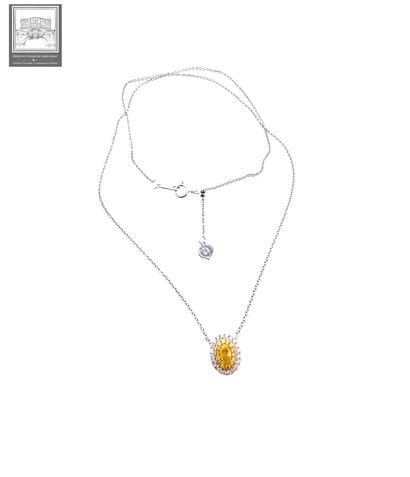 A beautiful 750°/ (18K) white gold necklace...