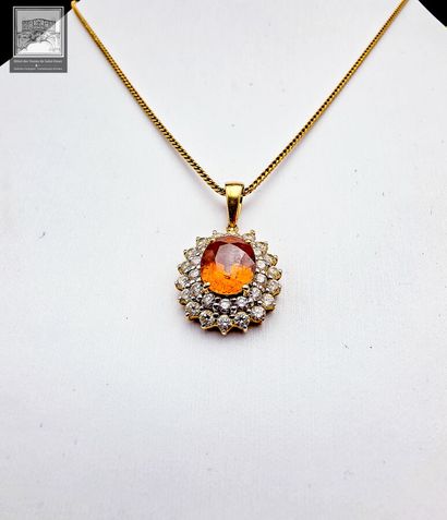 Pendentif + Collier
Or jaune 18K 750/°°°
Pendentif...