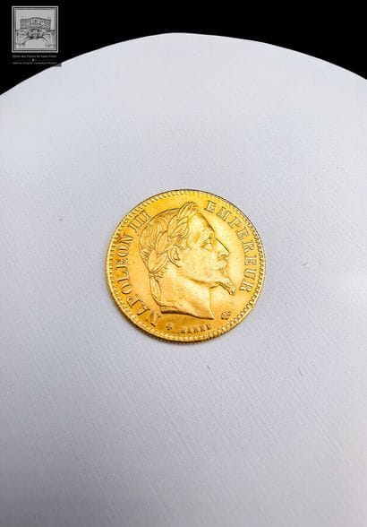 1 Pièce de 10 francs or Napoléon III 1864...