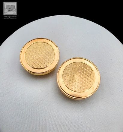 Paire de boutons de manchette en or 18K 750/°°°
Poinçon...